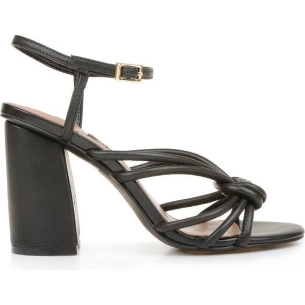 ZAC ZAC POSEN Yanni women black leather Sandal size 9.5 - Picture 2 of 11